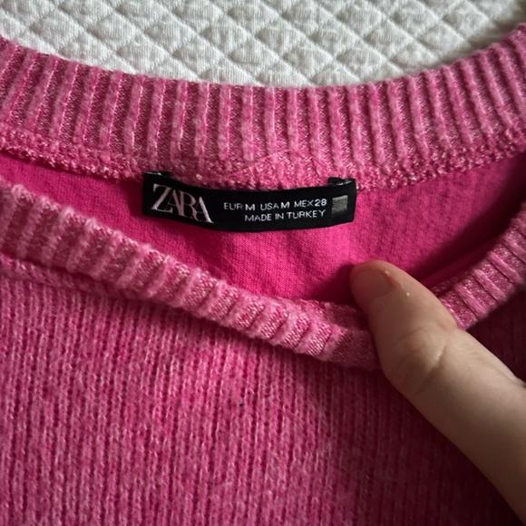 Zara pink cropped sweater - Picture 3 of 3